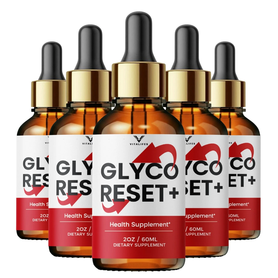 Glyco Reset liquid dropper bottles